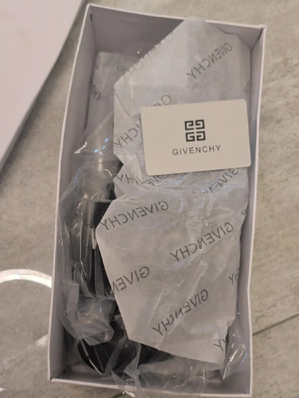 Givenchy Black Logo Slide Sandals for Men